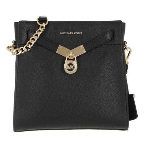 michael kors hamilton messenger bag black|Michael Kors Hamilton bag outlet.